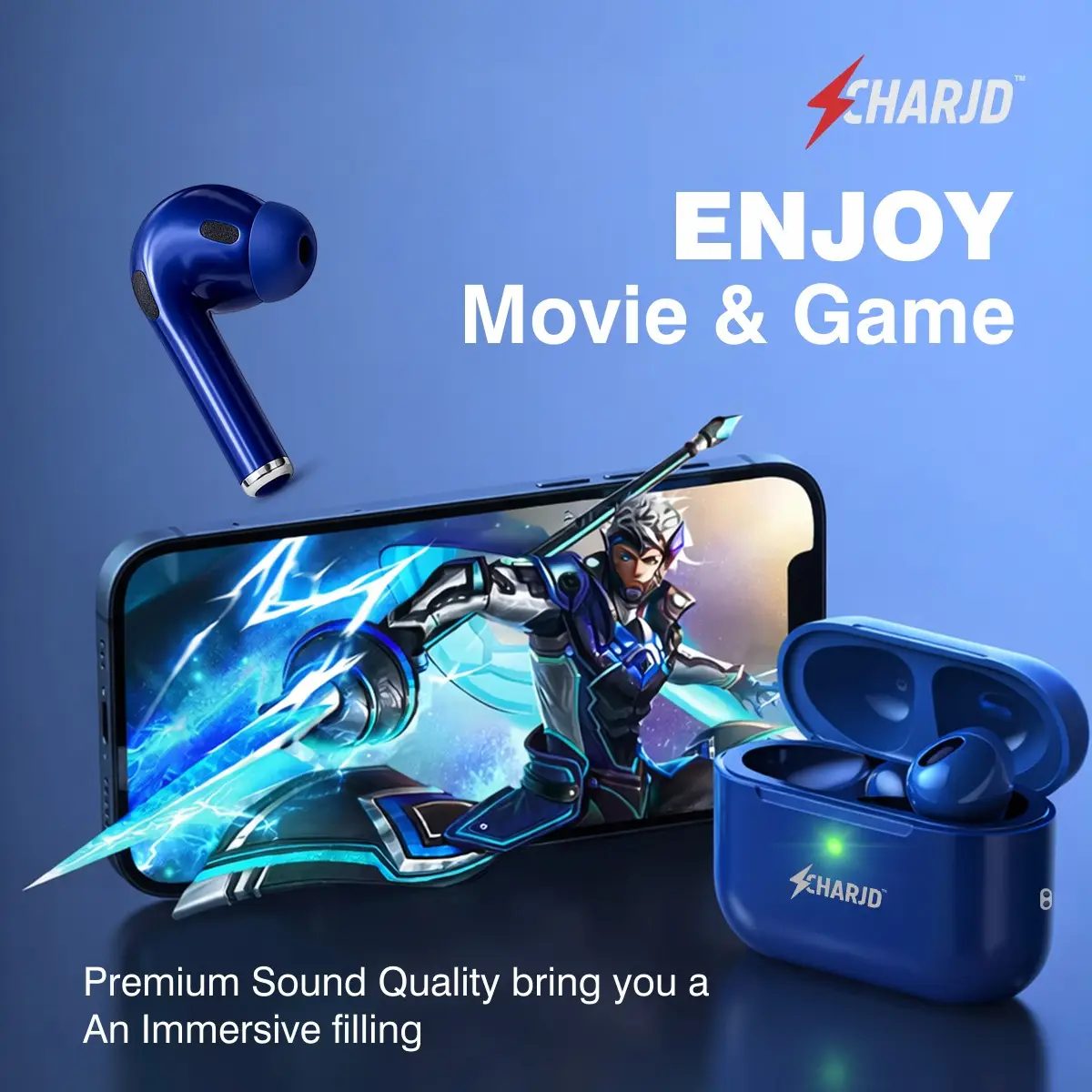 CHARJD AirPower TWS Earbuds | 24H Playtime, Deep Bass & ENC - Image 4