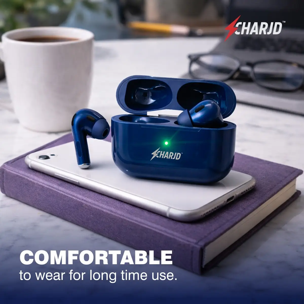 CHARJD AirPower TWS Earbuds | 24H Playtime, Deep Bass & ENC - Image 2